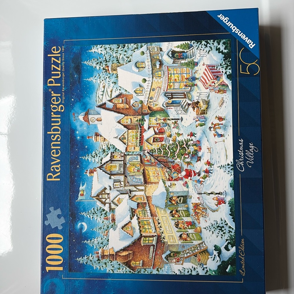 Ravensburger Puzzle 1000 pieces ‘Christmas Village’  50 year Limited Edition